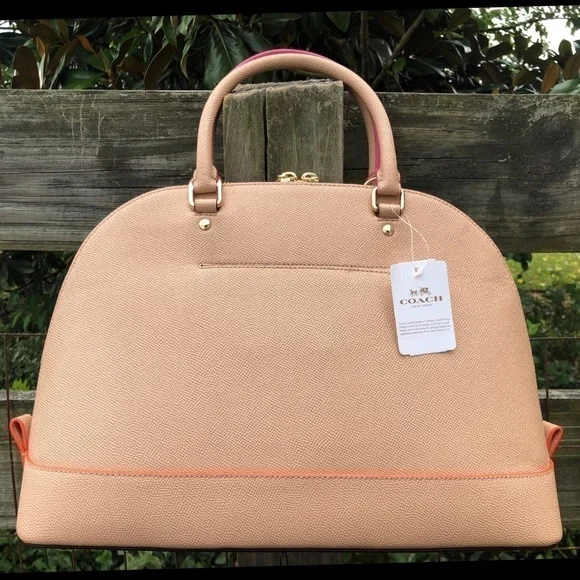 Coach Sierra Edgepaint Dome Bag NWT Nude Satchel - Picture 4 of 6